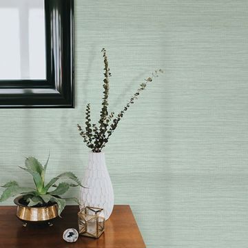 Show details for Giana Turquoise Horizontal Silk Wallpaper
