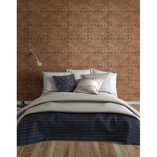 2540-24010 - Otto Copper Hammered Metal Wallpaper - by A - Street Prints