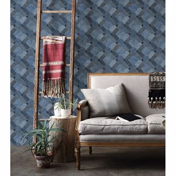 Show details for Devonshire Blue Marble Wallpaper