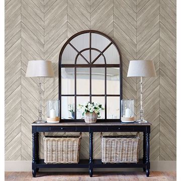 Show details for Parisian Dove Parquet Wallpaper