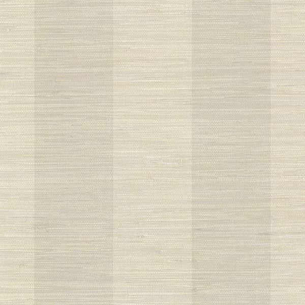 Picture of Oakland Taupe Grasscloth Stripe Wallpaper 