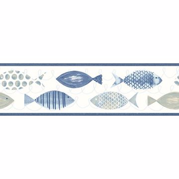 Picture of Key West Blue Fish Border 