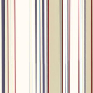 Picture of Cape Elizabeth Red Stripe Wallpaper 