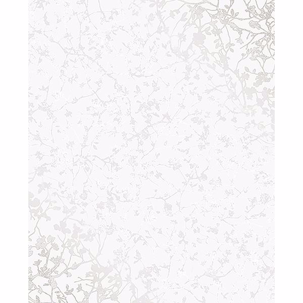 2735-23307 - Palatine Silver Leaves Wallpaper - by Decorline