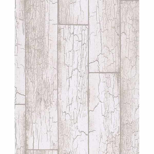 Picture of Esmee Off-White Wood Wallpaper 