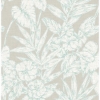 Picture of Fiji Turquoise Floral Wallpaper 