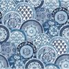 Picture of Laguna Blue Plate Wallpaper 