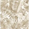 Picture of Alfresco Taupe Palm Leaf Wallpaper