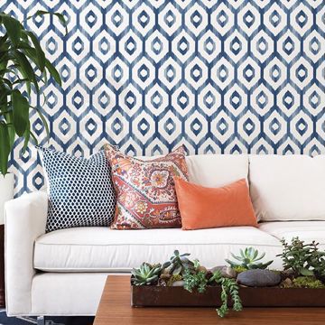 Show details for Lucia Blue Diamond Wallpaper