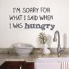 Picture of Hungry  Wall Quote Decals