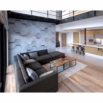 Show details for Metal Hexagons Wall Mural