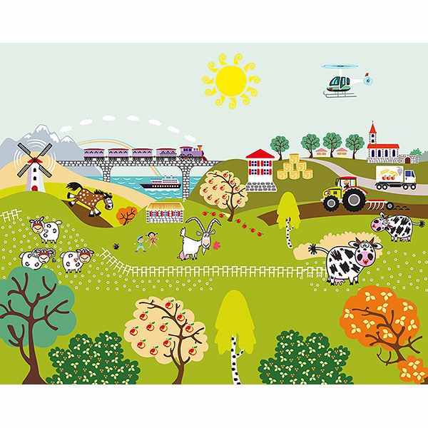 Picture of Farm Life Wall Mural 
