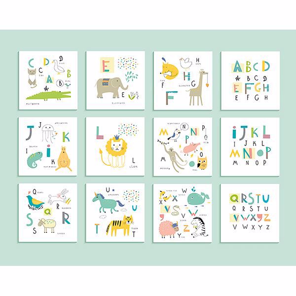 Picture of Animal Alphabet Wall Mural 