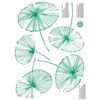 Watercolor Fronds Peel and Stick Wall Art Kit