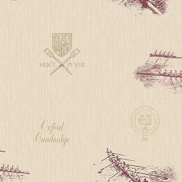 Picture of Varsity Maroon Row Boat Wallpaper 
