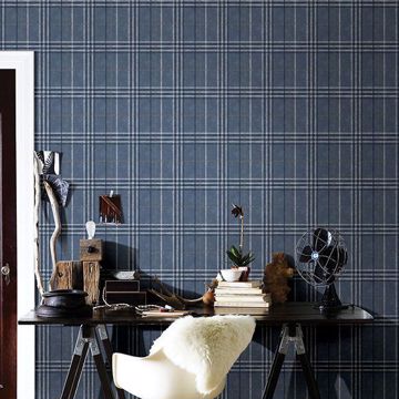 Show details for Rockefeller Navy Plaid
