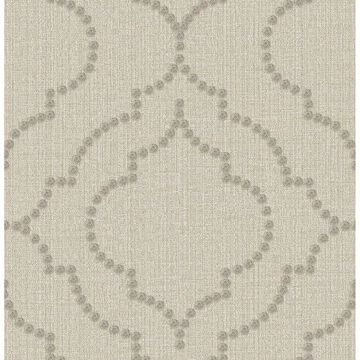 Picture of Broadway Taupe Quatrefoil 