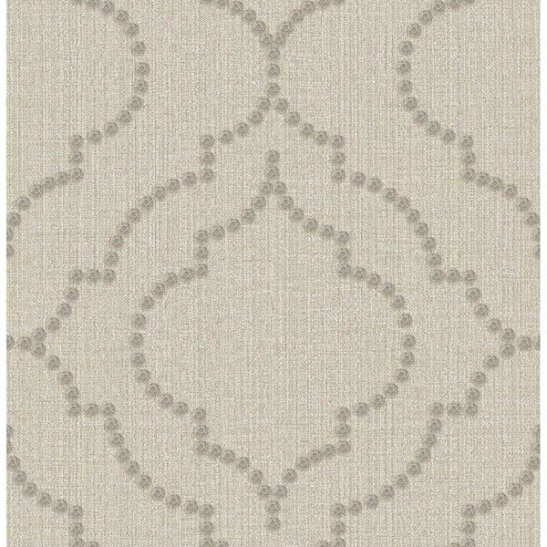 Picture of Broadway Taupe Quatrefoil 