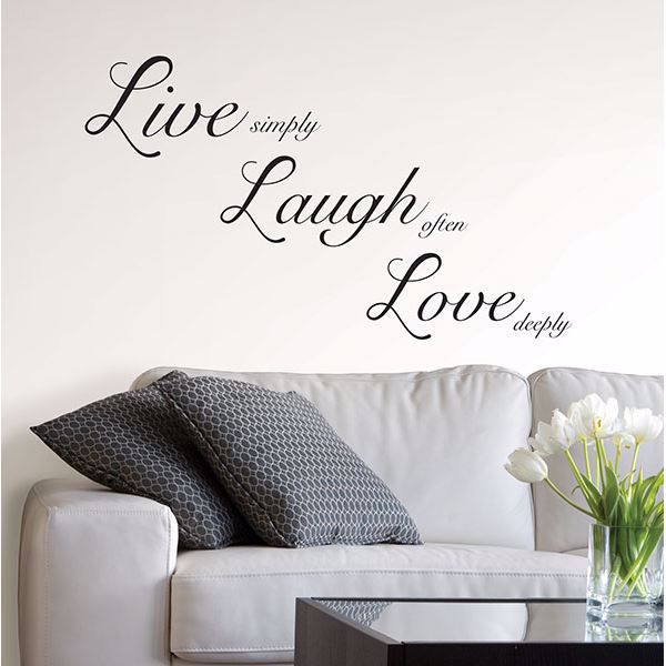 Wpq1744 Live Laugh Love Wall E, Live Laugh Love Mirror Wall Words