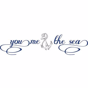 Show details for You, Me & the Sea Wall Quote Decals