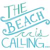 Picture of Beach is Calling Wall Quote Decals 