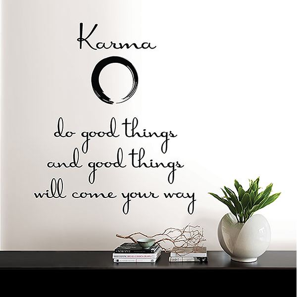 DWPQ2100 - Karma Wall Quote - by WallPops