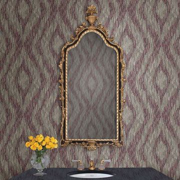 Show details for Ethereal Purple Ogee Wallpaper