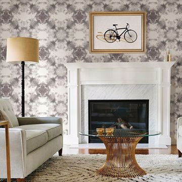 Show details for Mysterious Grey Abstract Wallpaper