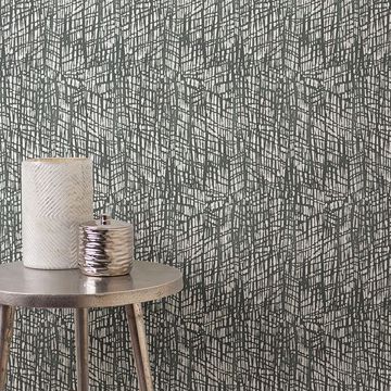 Show details for Shimmer Grey Abstract Texture Wallpaper
