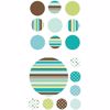Picture of Aqua and Brown Wall Art Kit