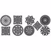 Picture of Black and White Medallion Wall Stickers