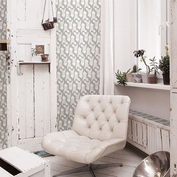 Show details for Oh Deer Grey Animal Wallpaper