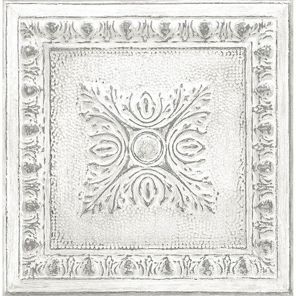 NU2495 Reclaimed Tin Peel and Stick Wallpaper by NuWallpaper