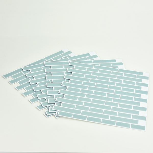 NH2361 Sea Glass Peel and Stick Backsplash Tiles by In Home