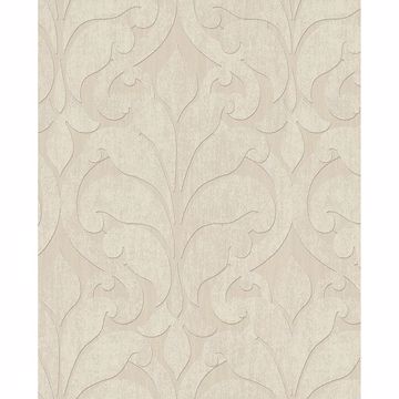 Picture of Damask Beige Vallon Wallpaper 