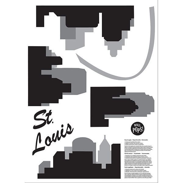 DWPK2569 St Louis Cityscape Wall Art Kit by WallPops