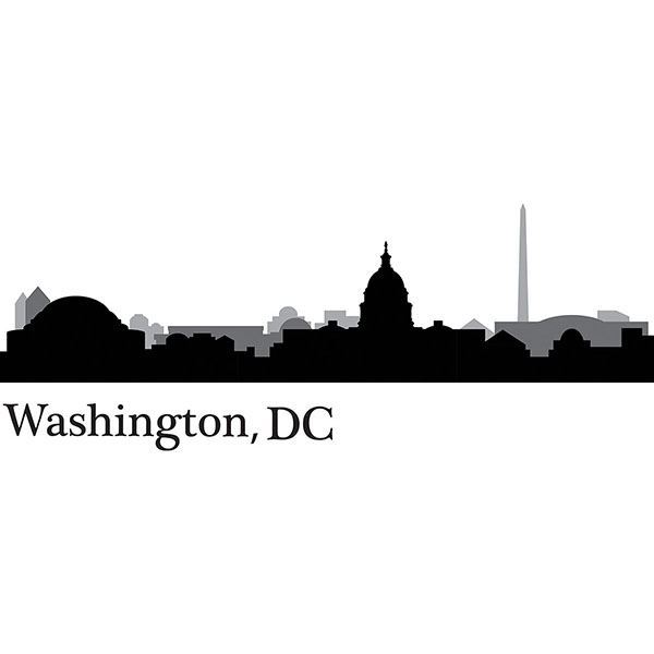 DWPK2572 Washington DC Cityscape Wall Art Kit by WallPops