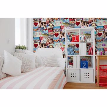 Show details for Cara Multicolor Collage Wallpaper