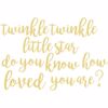 Twinkle Little Star Wall Quote Decals