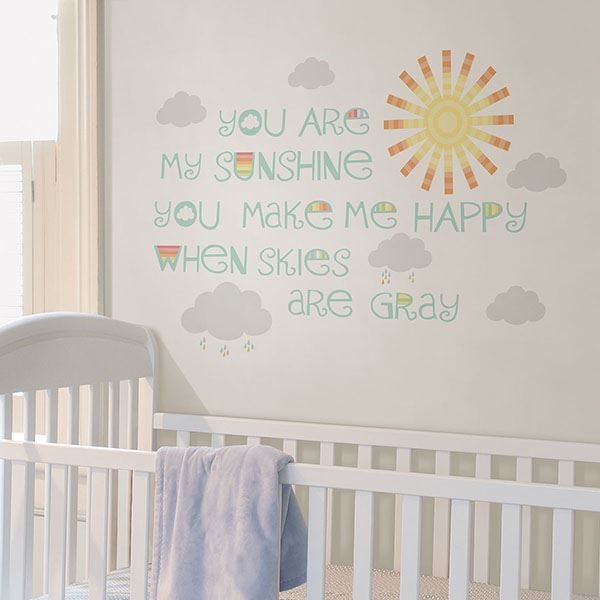 Picture of Sunshine Wall Wish Wall Quote Decals