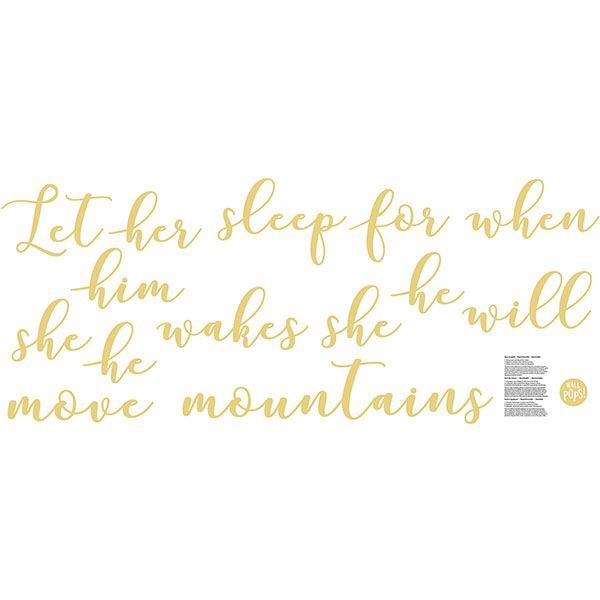 DWPWW2534 Nursery Move Mountains Wall Quote Decal by WallPops