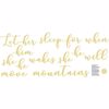 Move Mountains Wall Wish Wall Quote Decals