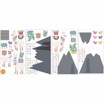 Show details for Laid Back Llamas Wall Art Kit