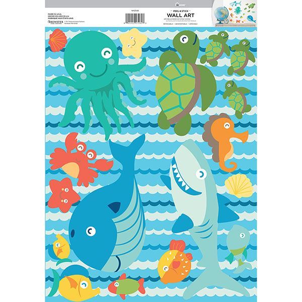 NH2548 Sea Life Wall Stickers by InHome