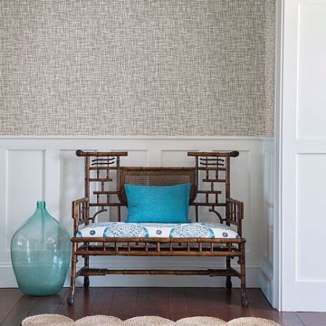 Show details for Shanti Grey Grid Wallpaper