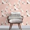 Windsong Pink Crane Wallpaper