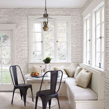 Show details for Runes Grey Brushstrokes Wallpaper