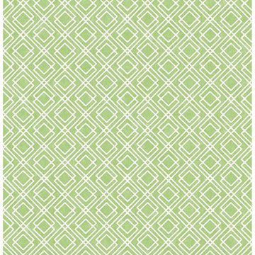 Picture of Napa Green Geometric Wallpaper 