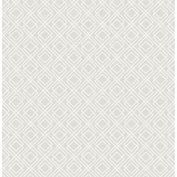 Picture of Napa Light Grey Geometric Wallpaper 