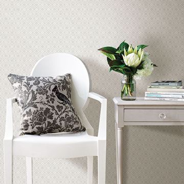 Show details for Napa Light Grey Geometric Wallpaper